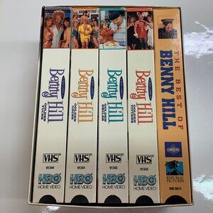 5 VHS Lot Benny Hill vintage VHS collection comedy best of Benny Hill Series